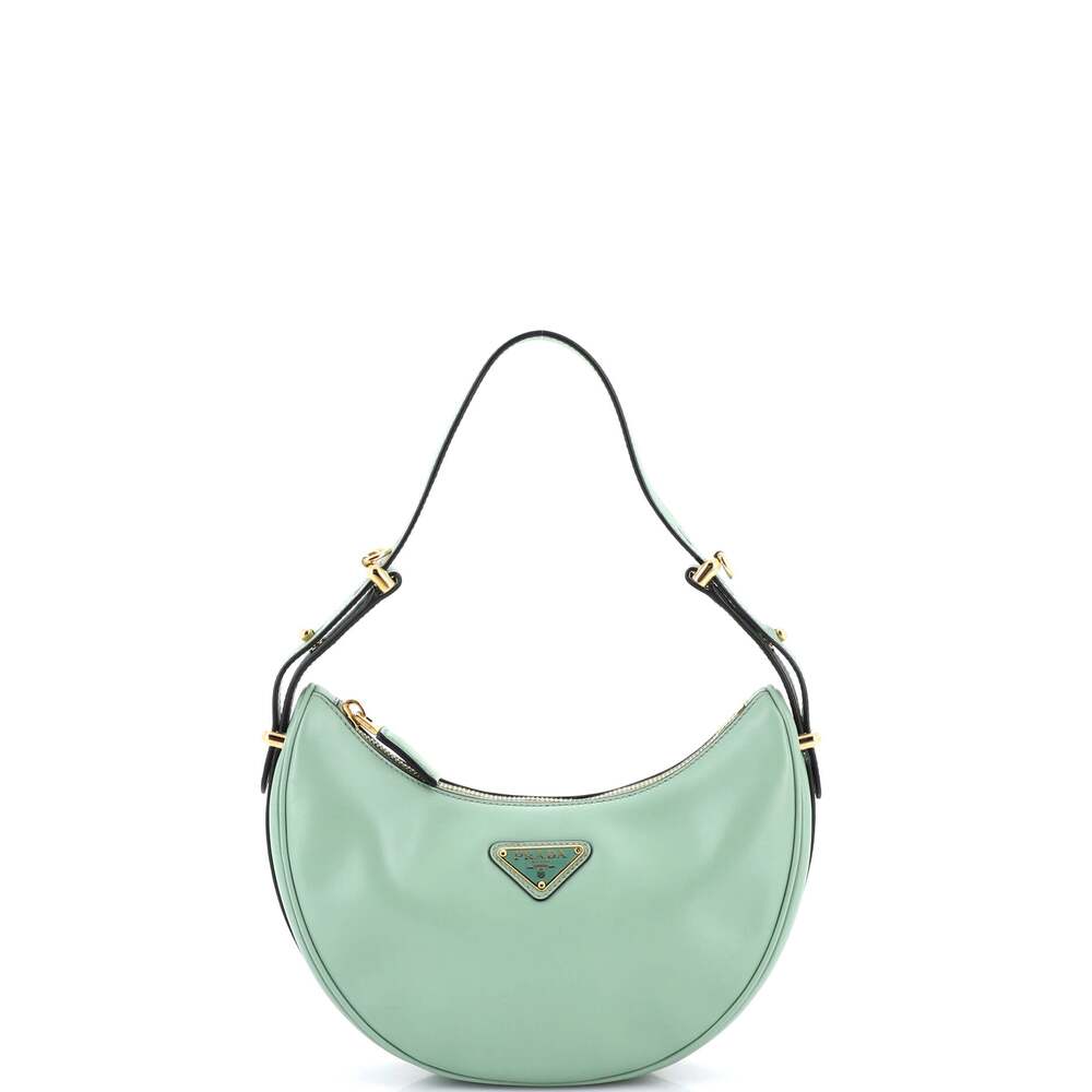 Prada Arque Half Moon Hobo Leather #238204P24B